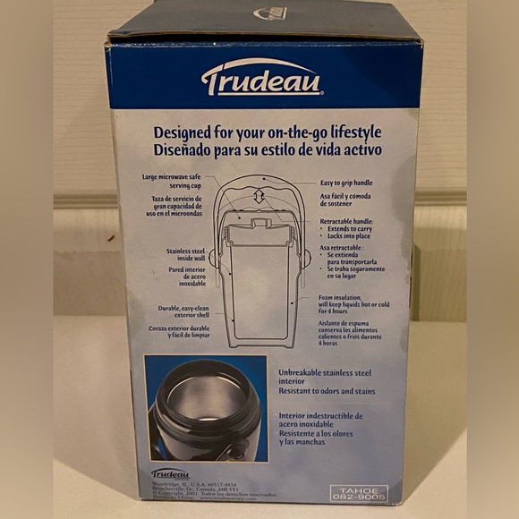 NIB Trudeau wide mouth insulated thermos - Picture 4 of 9